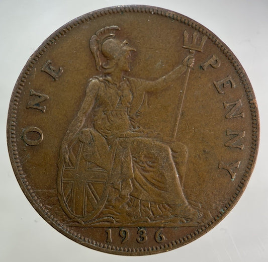 1936 George V One Penny Coin | Fine Collectable Grade