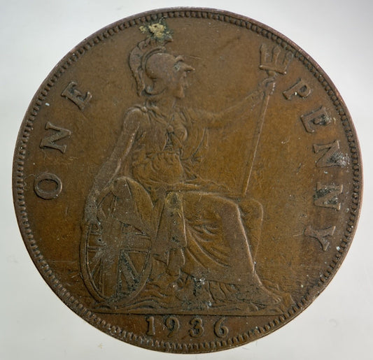 1936 George V One Penny Coin | Fine Collectable Grade