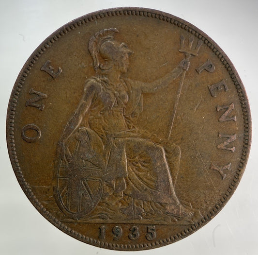 1935 George V One Penny Coin | Fine Collectable Grade