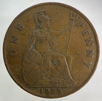 1929 George V One Penny Coin | Collectable Grade