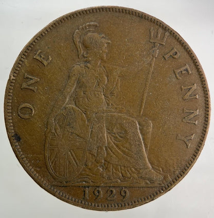 1929 George V One Penny Coin | Fine Collectable Grade