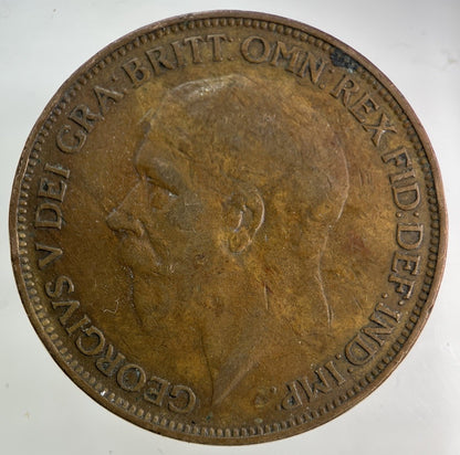 1927 George V One Penny Coin | Collectable Grade