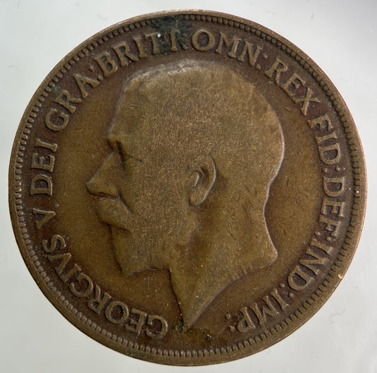 1913 George V One Penny Coin | Collectable Grade