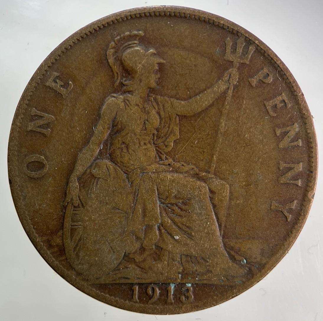 1913 George V One Penny Coin | Collectable Grade