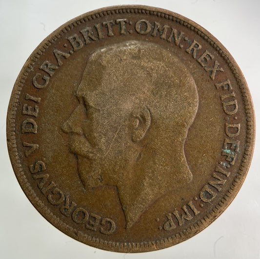 1915 George V One Penny Coin | Collectable Grade