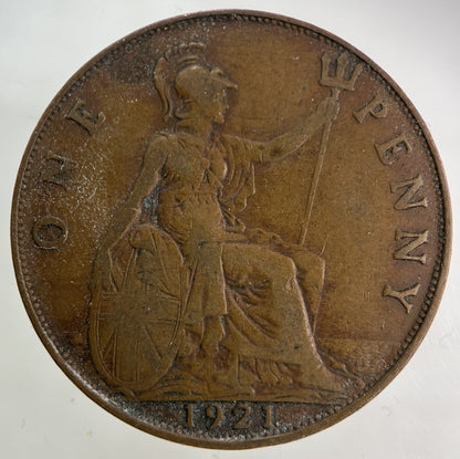 1921 George V One Penny Coin | Collectable Grade