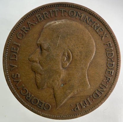 1921 George V One Penny Coin | Collectable Grade