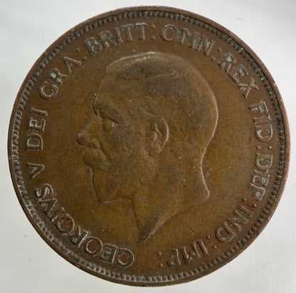 1935 George V One Penny Coin | Fine Collectable Grade