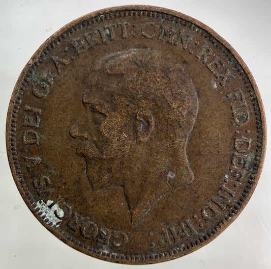 1929 George V One Penny Coin | Collectable Grade