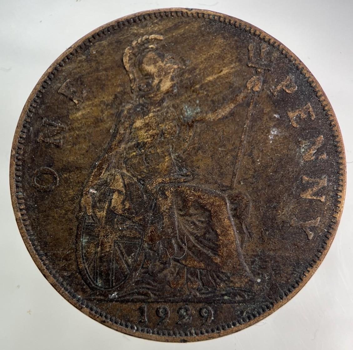 1929 George V One Penny Coin | Collectable Grade