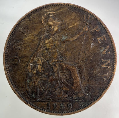 1929 George V One Penny Coin | Collectable Grade