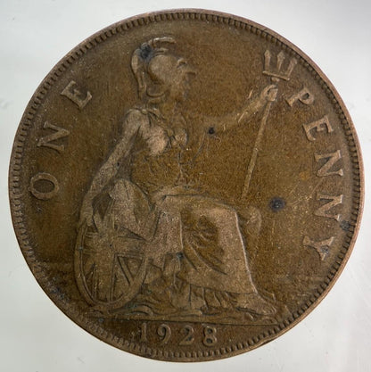1928 George V One Penny Coin | Collectable Grade