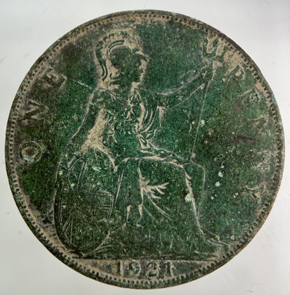 1921 George V One Penny Coin | Collectable Grade