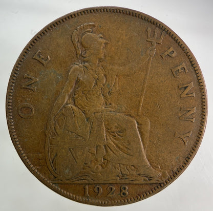 1928 George V One Penny Coin | Collectable Grade