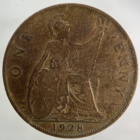 1928 George V One Penny Coin | Collectable Grade