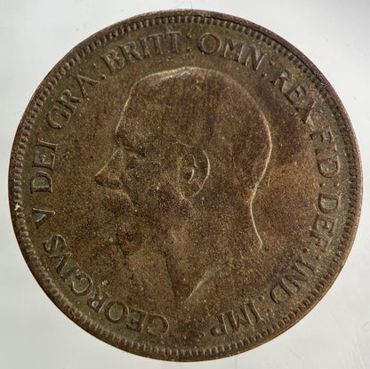 1928 George V One Penny Coin | Collectable Grade