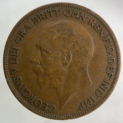1927 George V One Penny Coin | Fine Collectable Grade