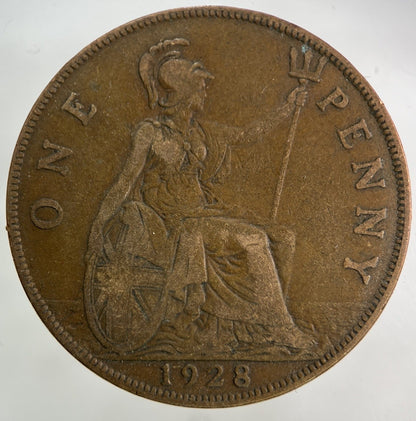 1928 George V One Penny Coin | Fine Collectable Grade