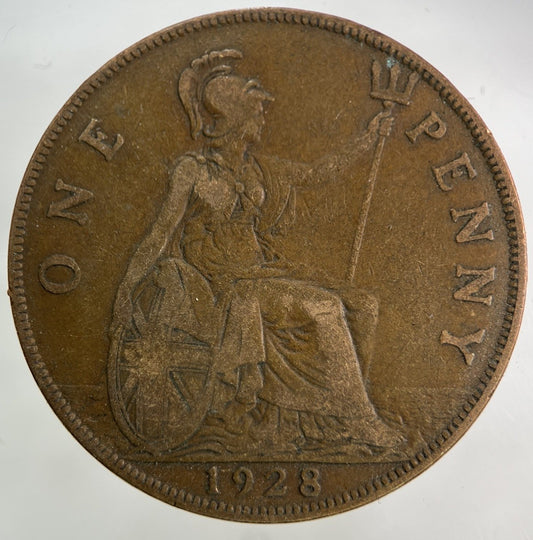 1928 George V One Penny Coin | Fine Collectable Grade