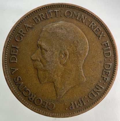 1928 George V One Penny Coin | Fine Collectable Grade