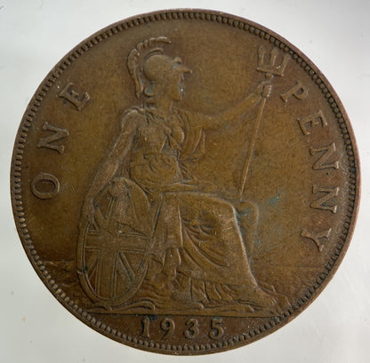 1935 George V One Penny Coin | Fine Collectable Grade