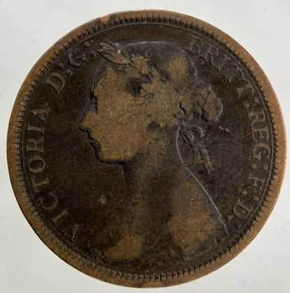 1887 Victoria Half-Penny Coin | Collectable Grade