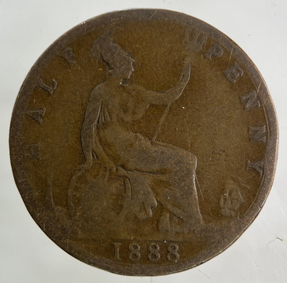 1888 Victoria Half-Penny Coin | Collectable Grade