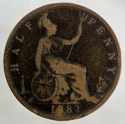 1882-H Victoria Half-Penny Coin | Collectable Grade
