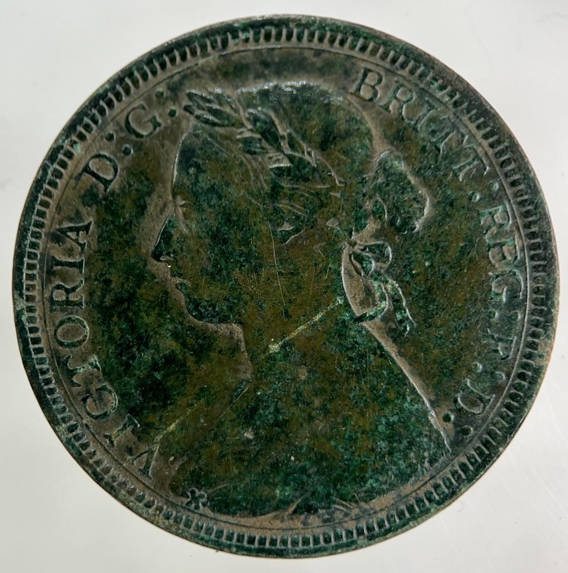 1889 Victoria Half-Penny Coin | Very High Grade