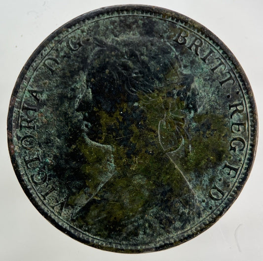 1862 Victoria Half-Penny Coin | Fine Collectable Grade