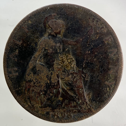 1896 Victoria Half-Penny Coin | Fair Grade