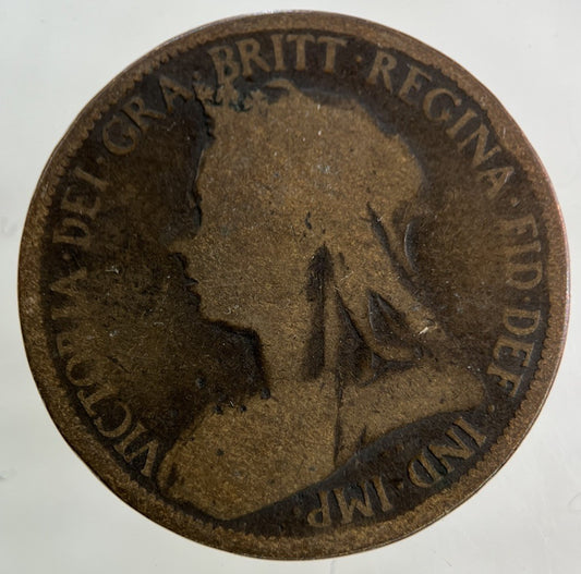 1901 Victoria Half-Penny Coin | Fair Grade