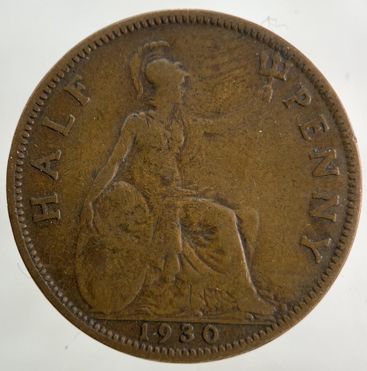 1930 George V Half-Penny Coin | Collectable Grade