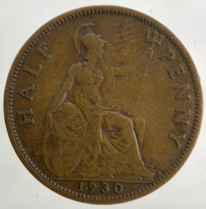 1930 George V Half-Penny Coin | Collectable Grade