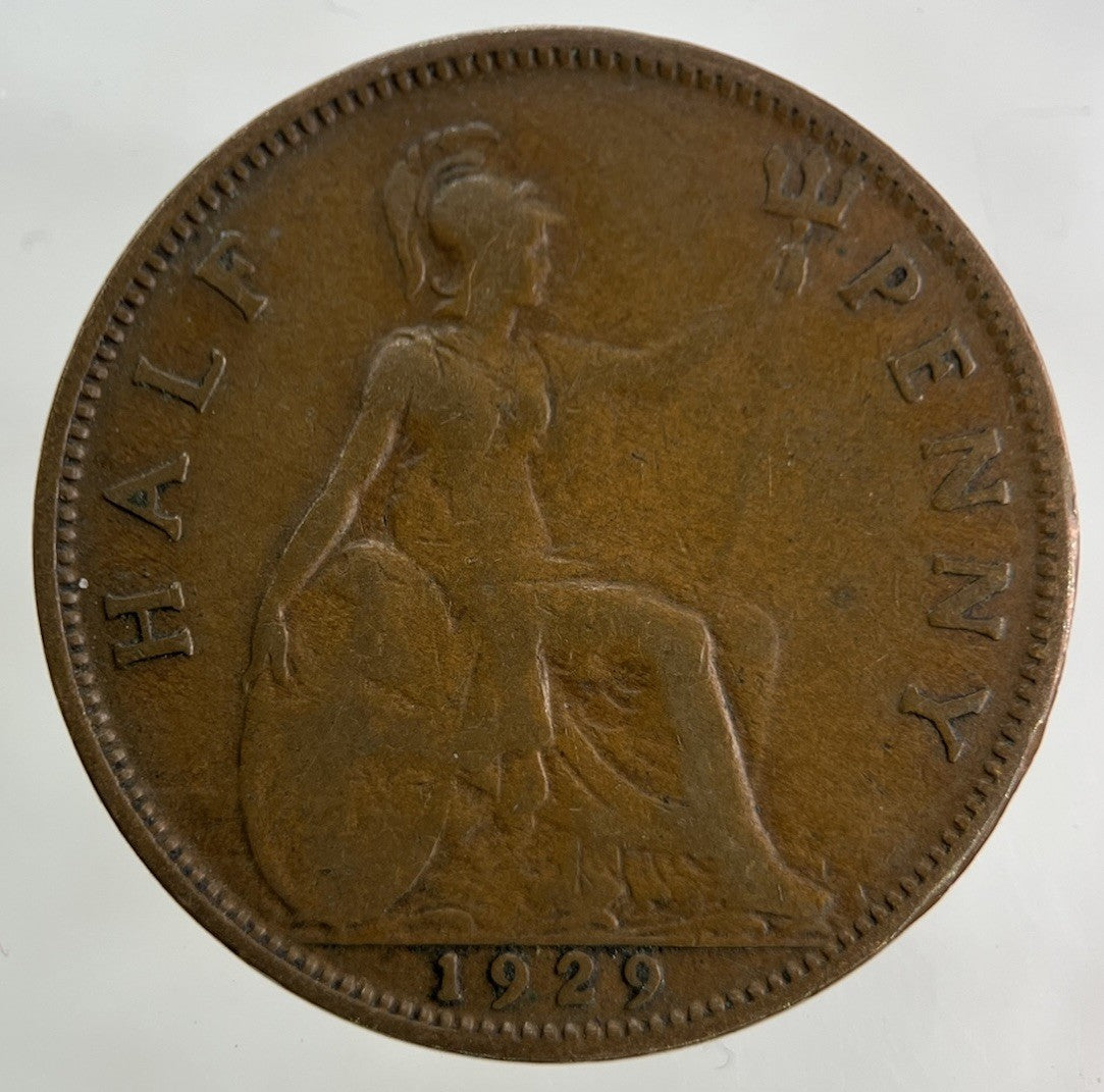 1929 George V Half-Penny Coin | Collectable Grade