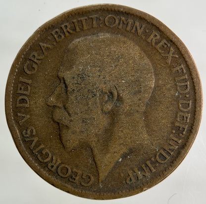 1919 George V Half-Penny Coin | Fair Grade