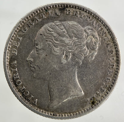 1883 Victoria Shilling Silver Coin | Very High Grade