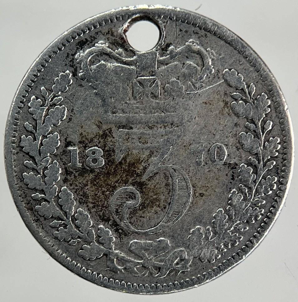 1870 Victoria Threepence Silver Coin | Collectable Grade