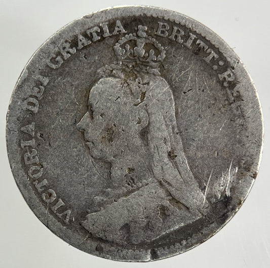 1890 Victoria Threepence Silver Coin | Collectable Grade