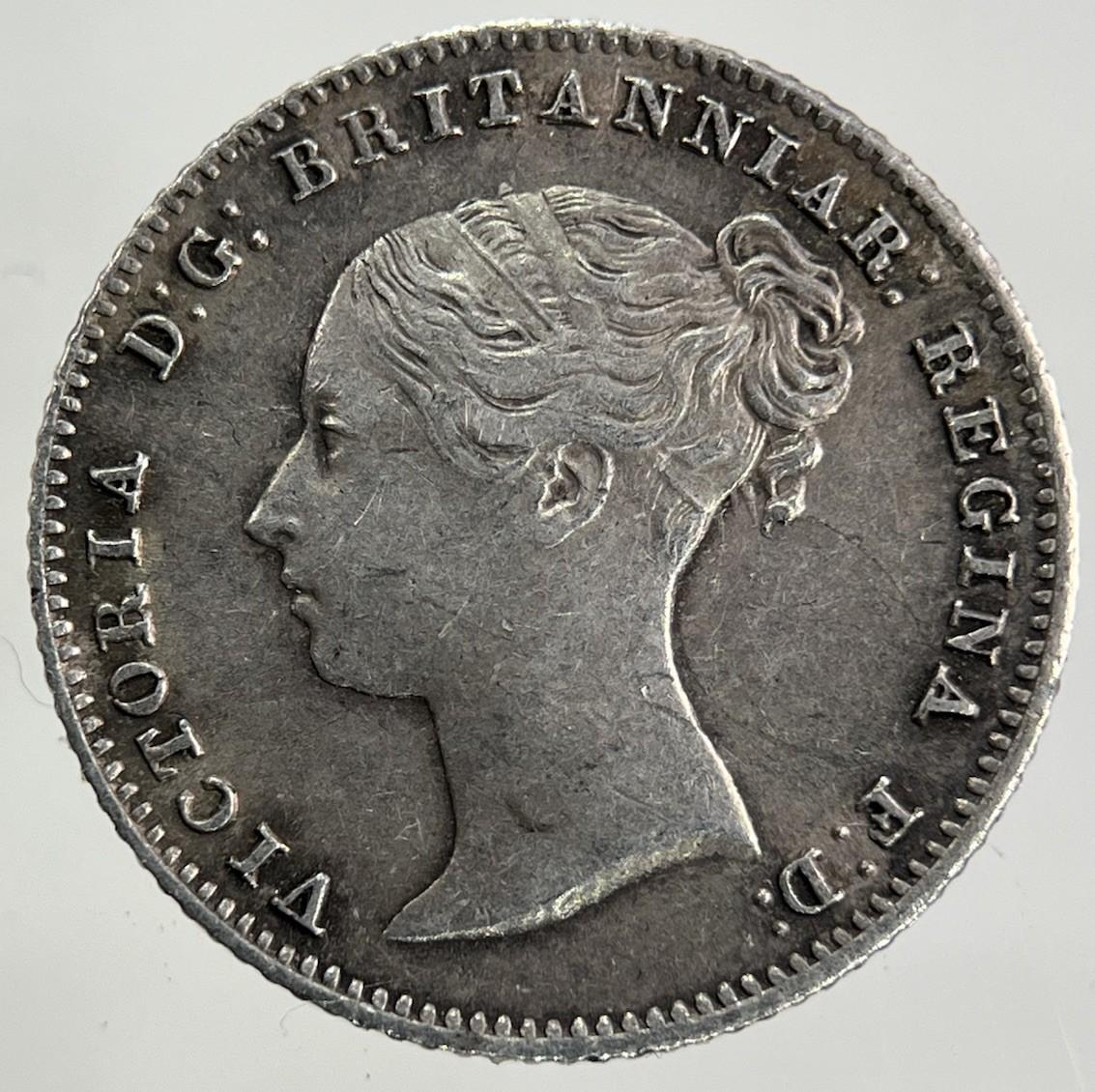 1855 Victoria Groat Four-Pence Silver Coin | Very High Grade