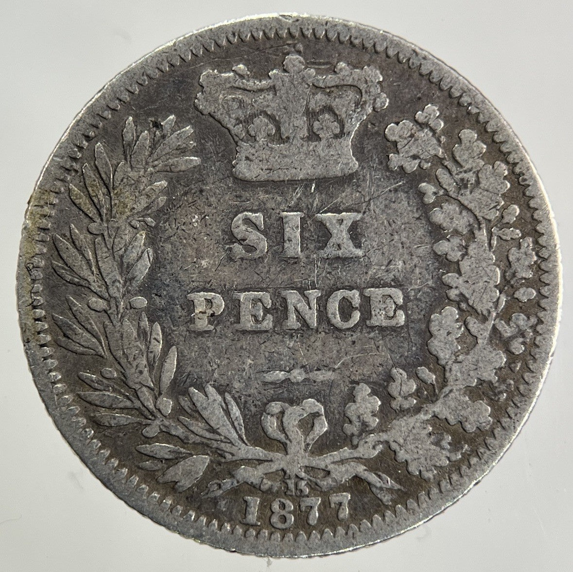 1877 Victoria Sixpence Silver Coin | Collectable Grade