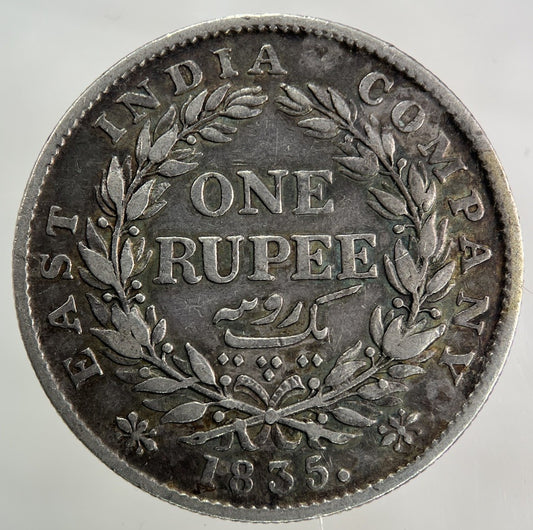 1835 East India Company One Rupee Silver Coin | Collectable Grade