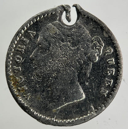 1841 India Two Annas Silver Coin | Fair Grade