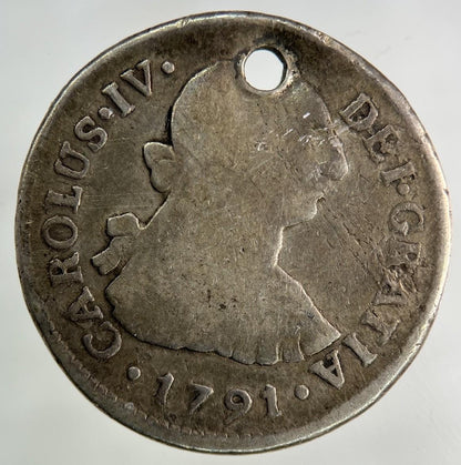 1791 Spain 2 Reales Silver Coin | Collectable Grade