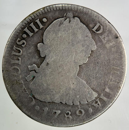 1789 Spain 2 Reales Silver Coin | Collectable Grade