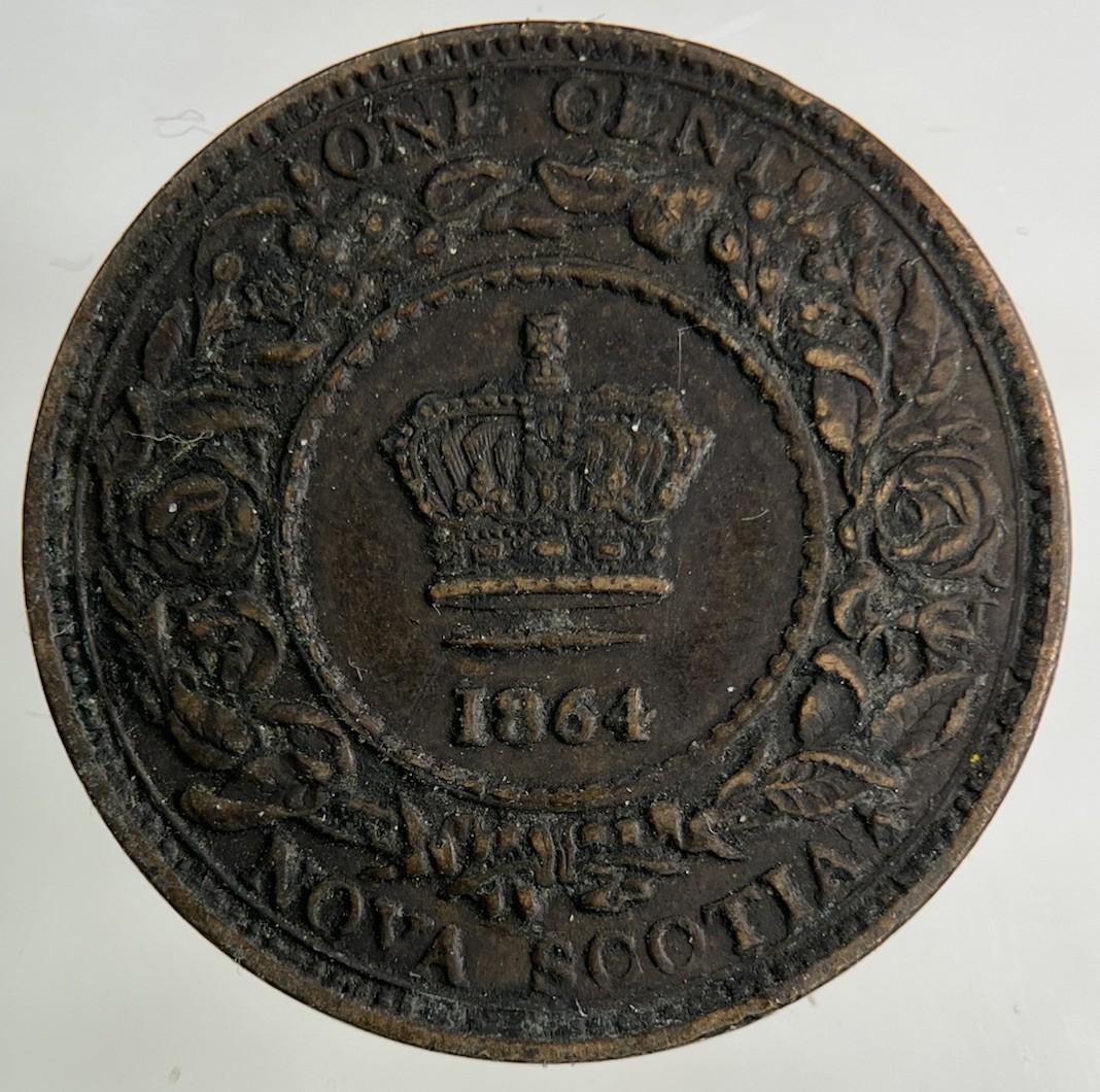 1864 Canada Nova Scotia One Cent Coin | Very High Grade