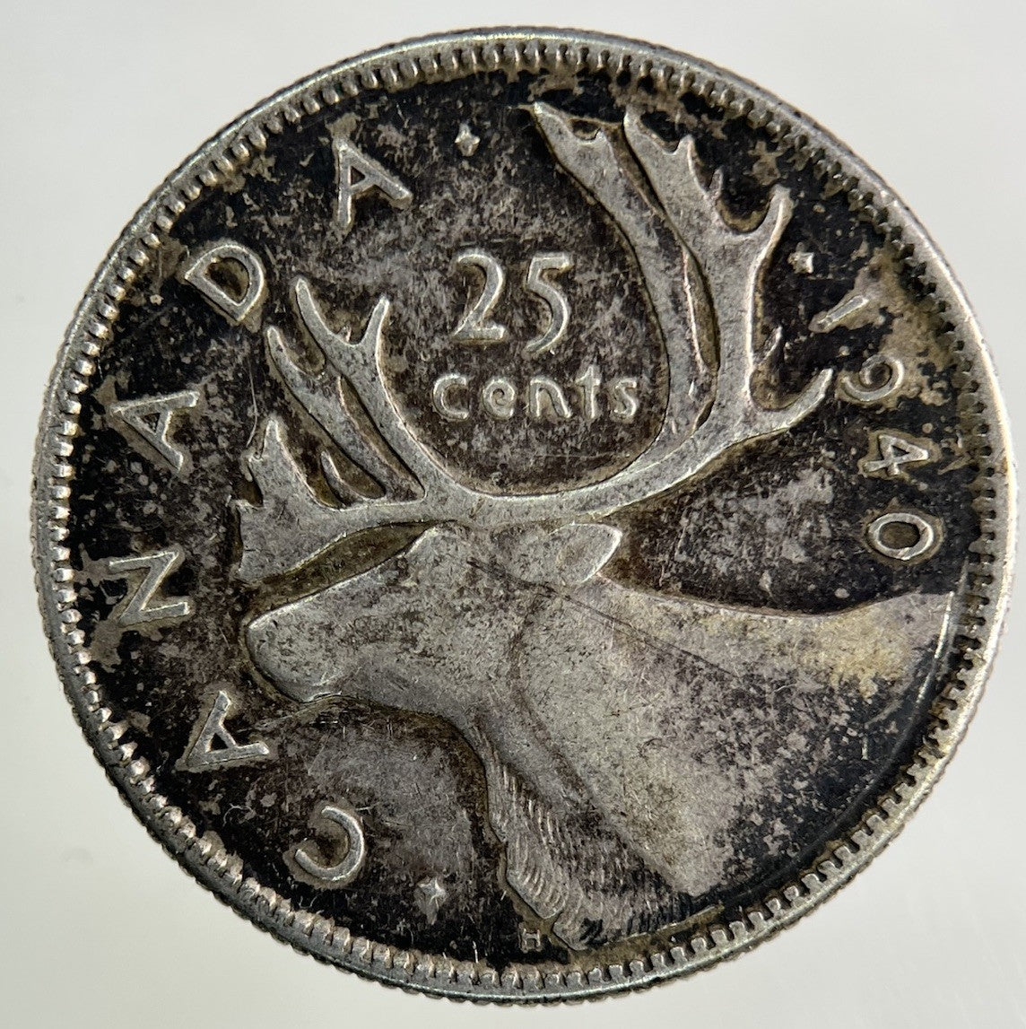 1940 Canada 25 Cents Silver Coin | Fine Collectable Grade