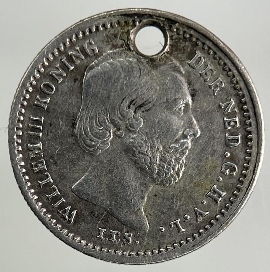 1876 Netherlands 5 Cents Silver Coin | Very High Grade