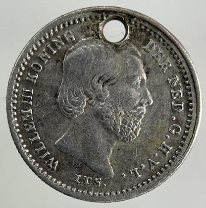 1876 Netherlands 5 Cents Silver Coin | Very High Grade