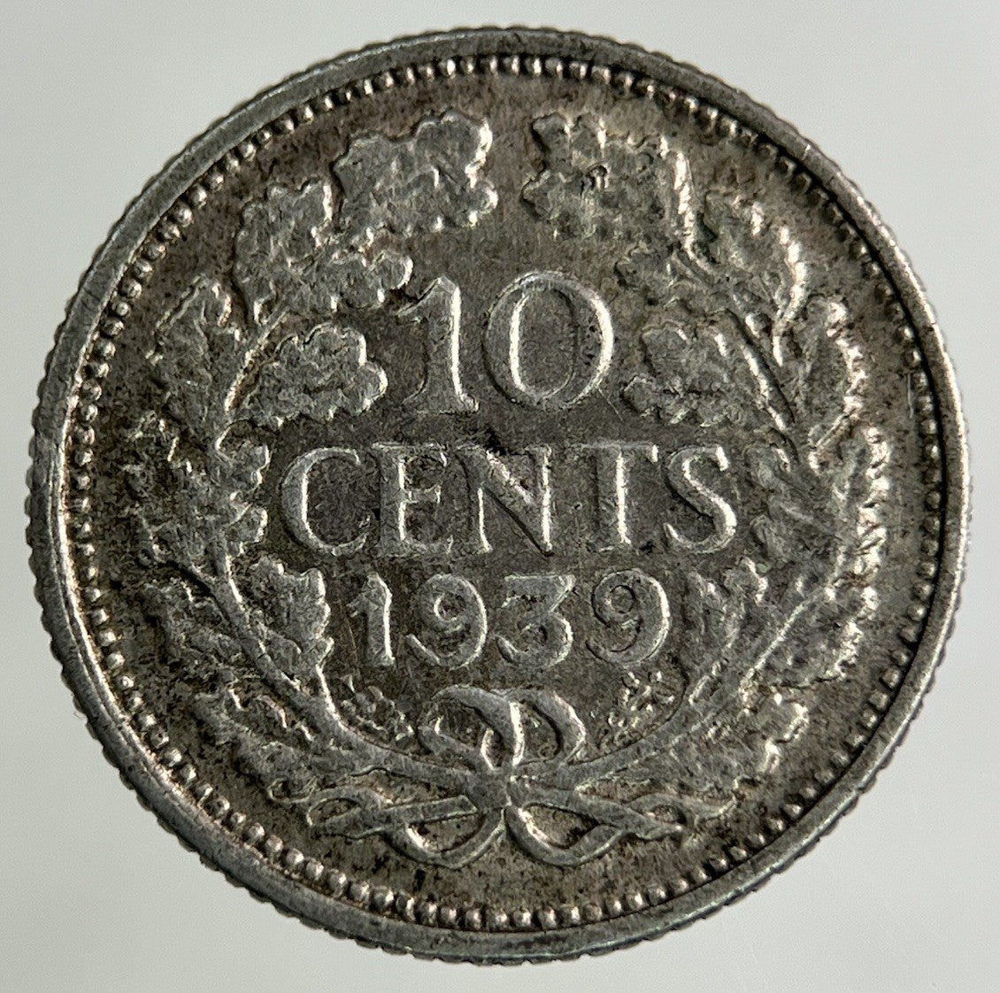 1939 Netherlands 10 Cents Silver Coin | Collectable Grade